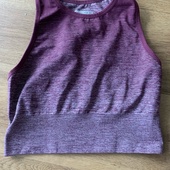 High collared purple sports bra - Picture 2 of 2